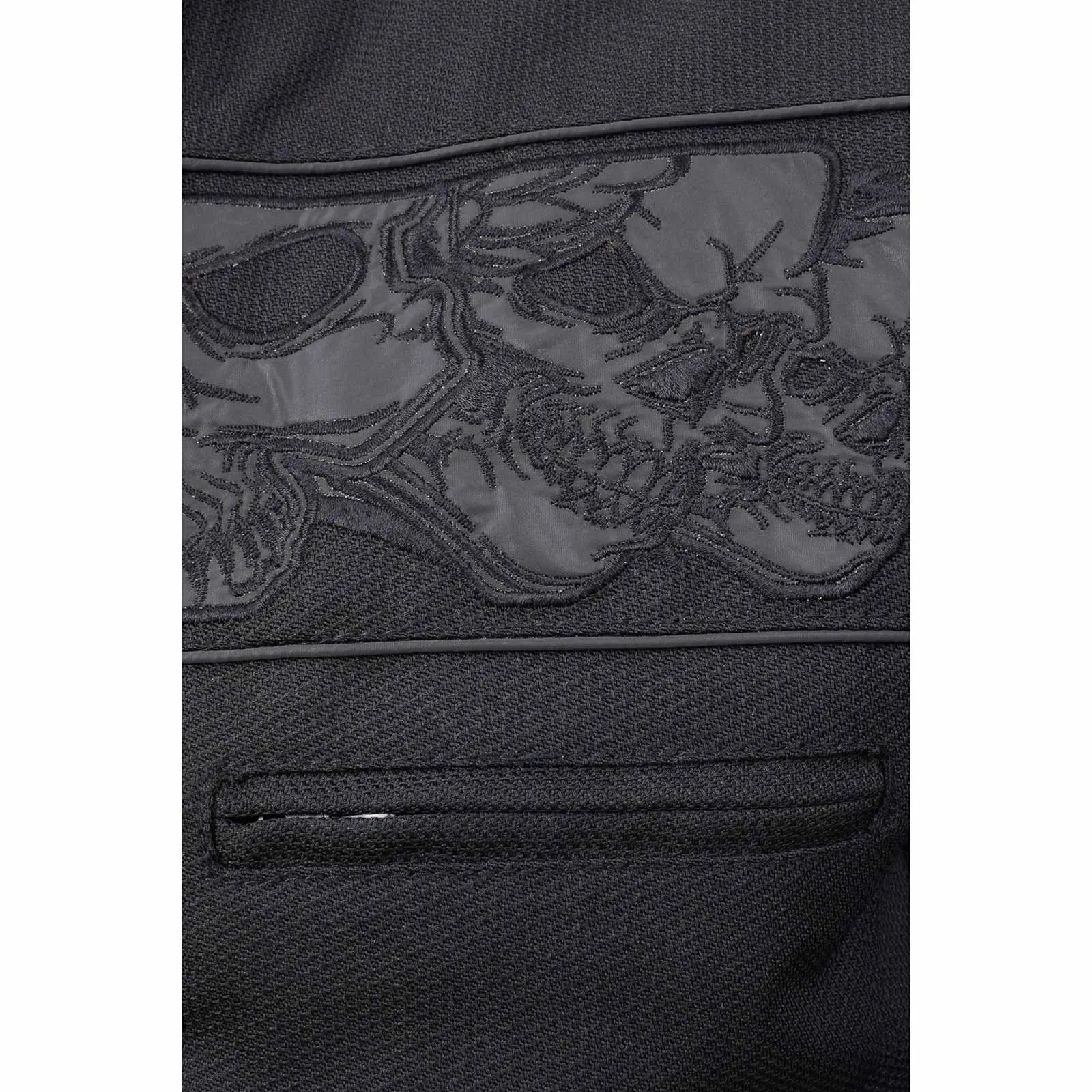 Milwaukee Leather MPM1730 Black Padded Textile Motorcycle Jacket for