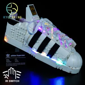 MOC  Compatible  LED Lighting Set DIY toys Creation 10282 Originals Superstar Sneakers Blocks Building (Only Light Kit Included)