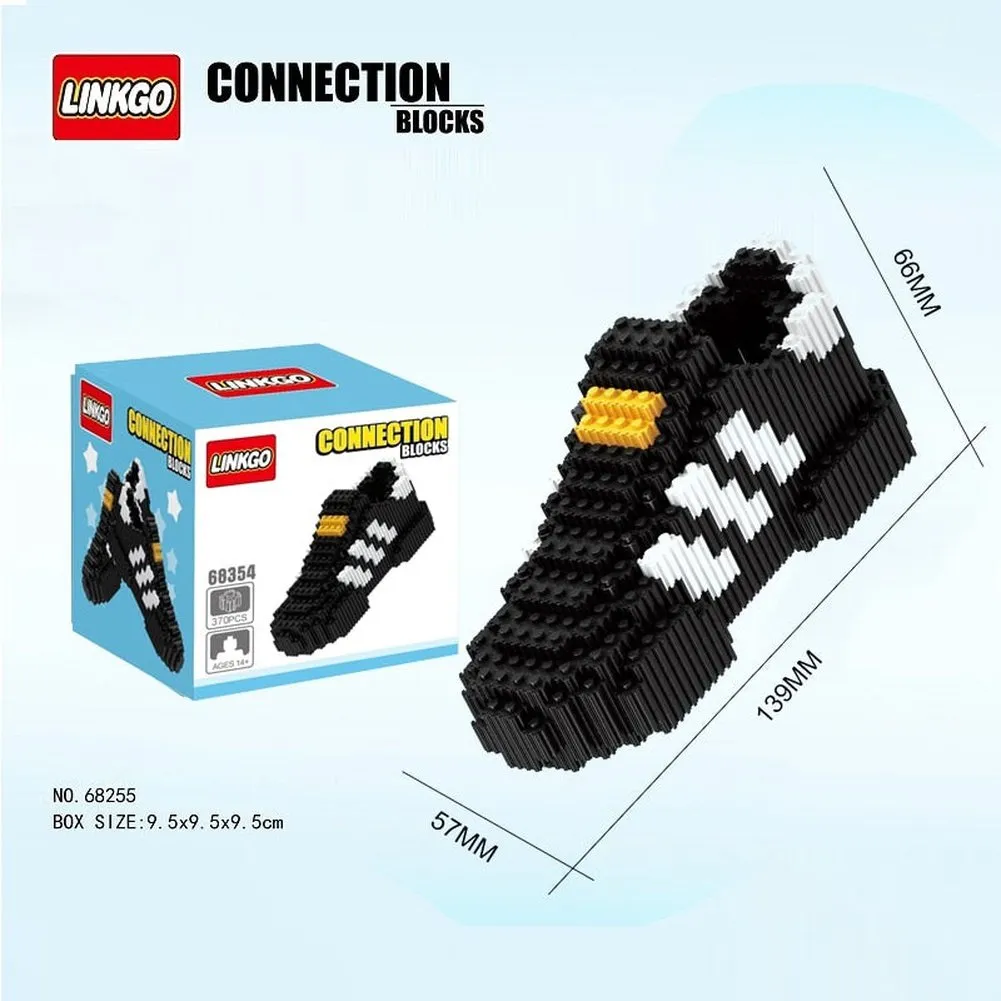 MOC NON  Sport Basketball Shoes Building Blocks Sneakers Models Pen Container DIY Mini Bricks Pencil-Box toys  Boy Stationery