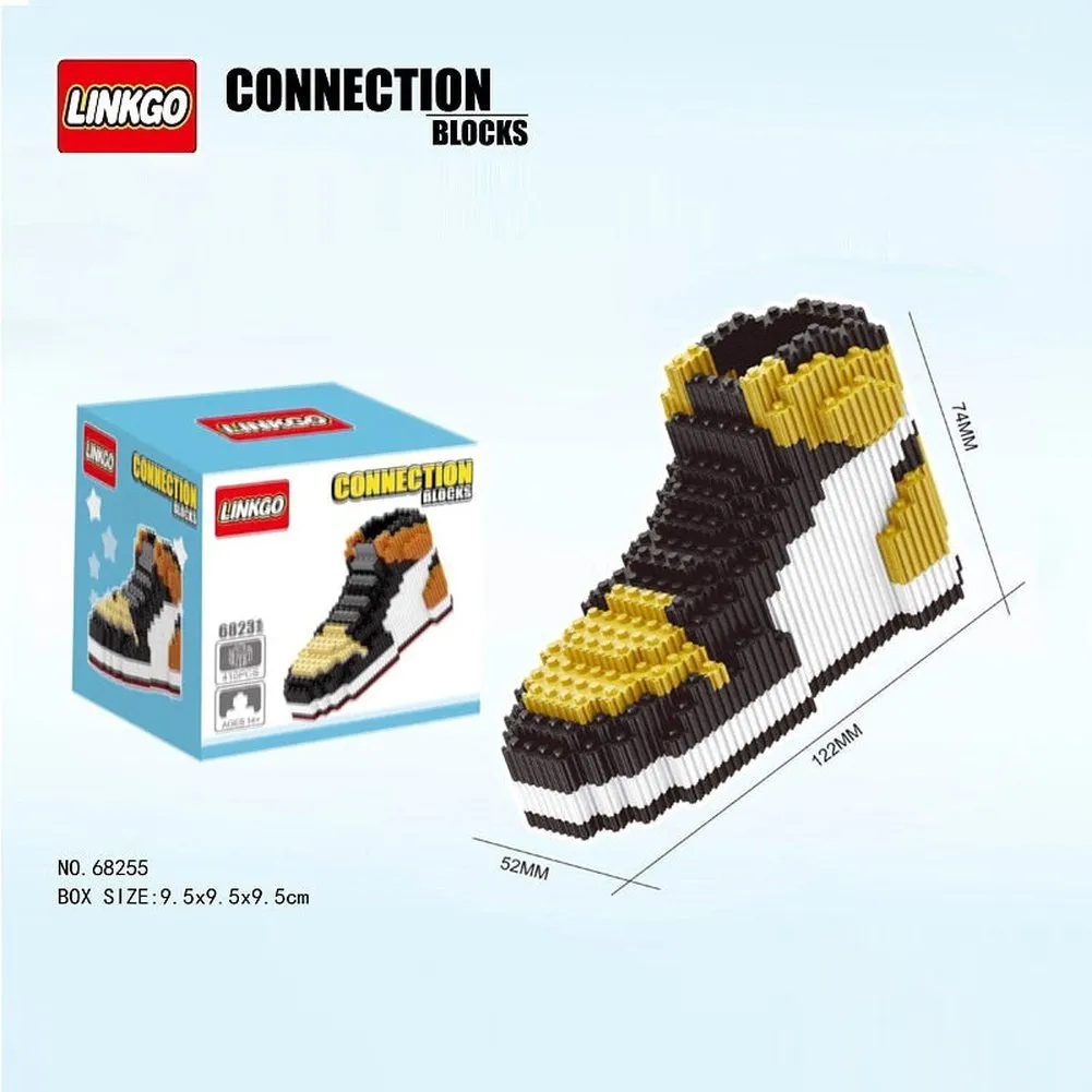 MOC NON  Sport Basketball Shoes Building Blocks Sneakers Models Pen Container DIY Mini Bricks Pencil-Box toys  Boy Stationery