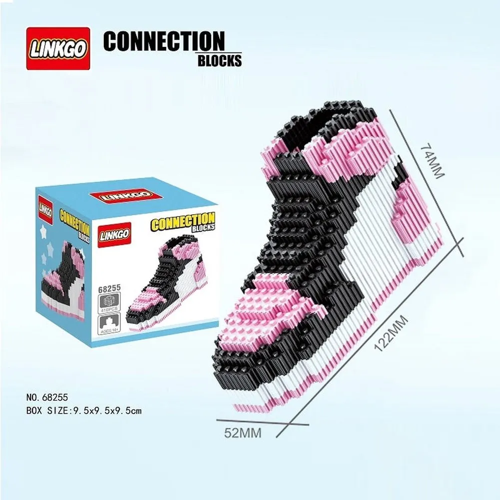 MOC NON  Sport Basketball Shoes Building Blocks Sneakers Models Pen Container DIY Mini Bricks Pencil-Box toys  Boy Stationery