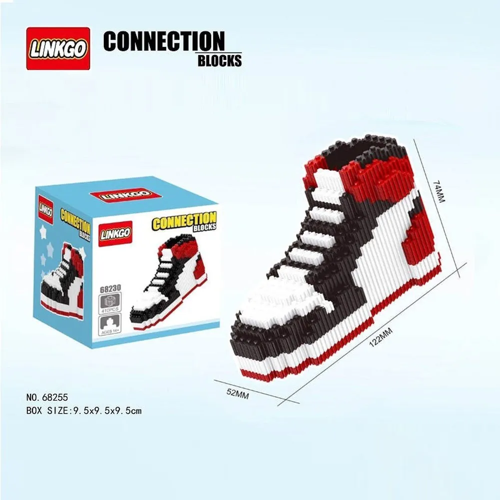 MOC NON  Sport Basketball Shoes Building Blocks Sneakers Models Pen Container DIY Mini Bricks Pencil-Box toys  Boy Stationery