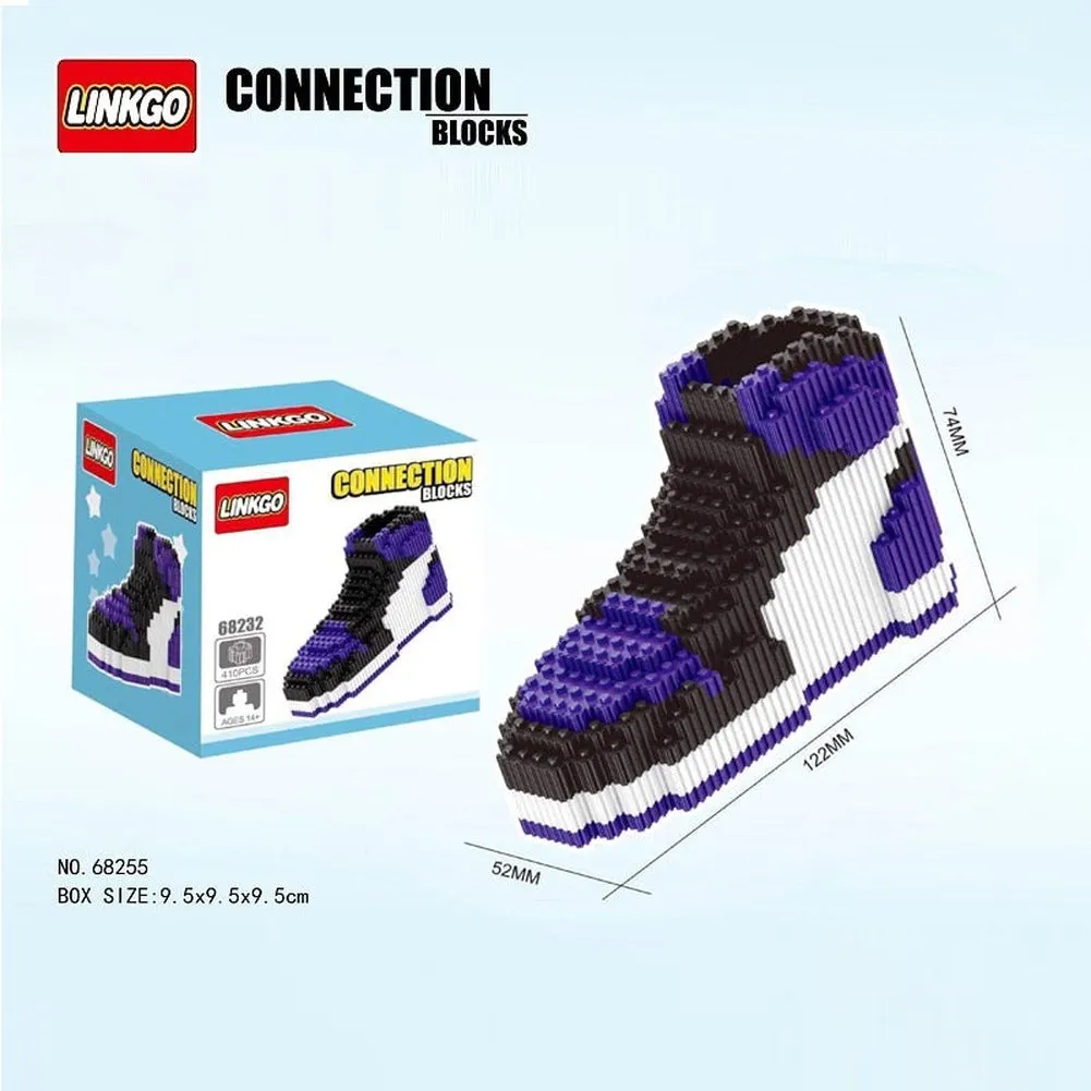 MOC NON  Sport Basketball Shoes Building Blocks Sneakers Models Pen Container DIY Mini Bricks Pencil-Box toys  Boy Stationery