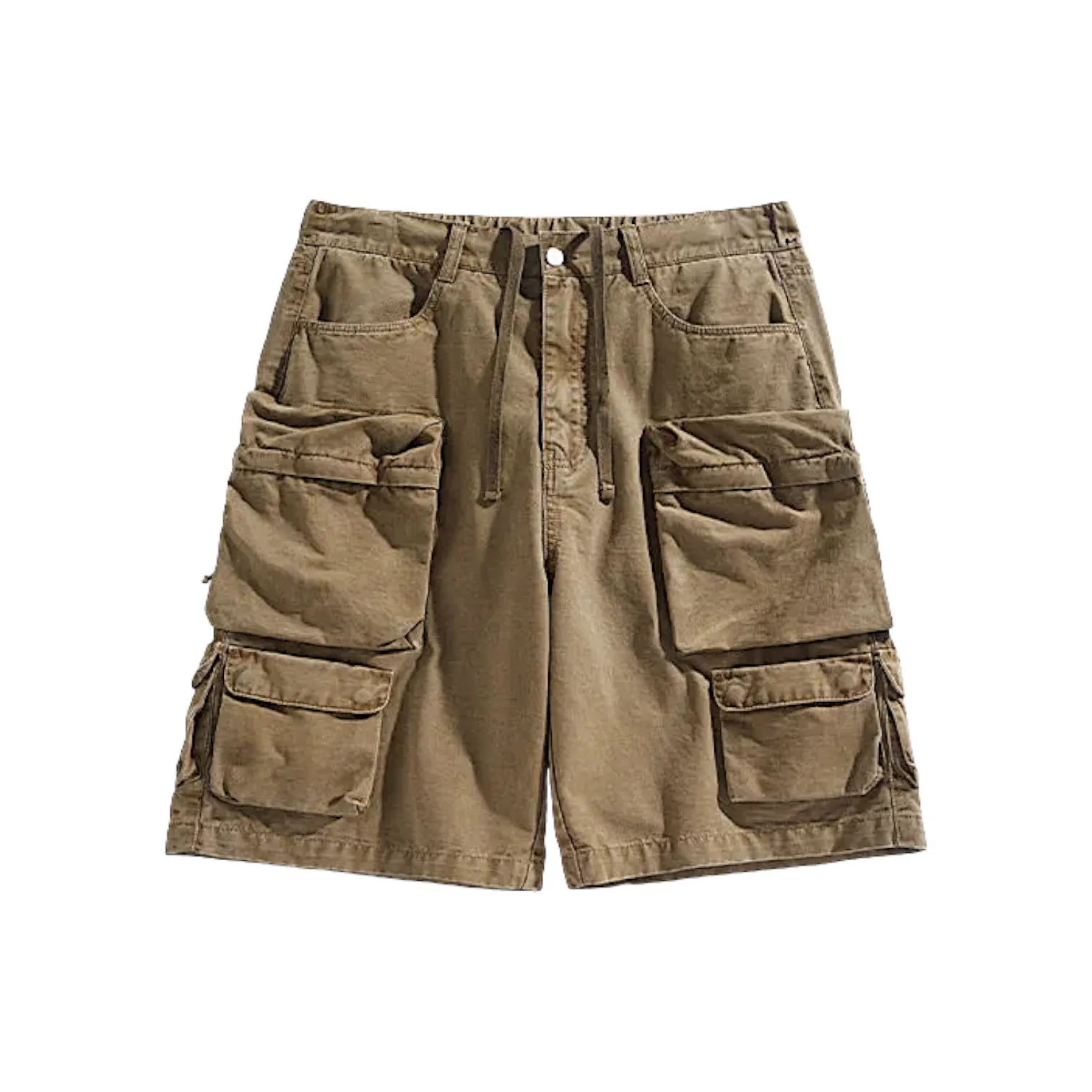 Multi cargo pocket twill short
