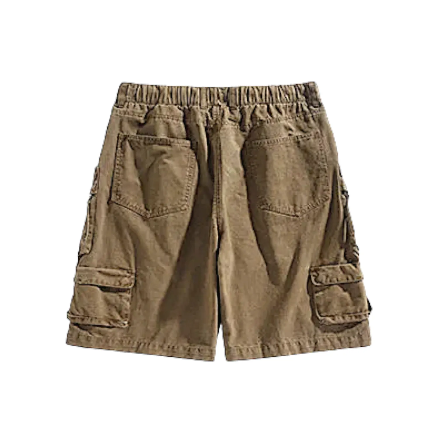 Multi cargo pocket twill short