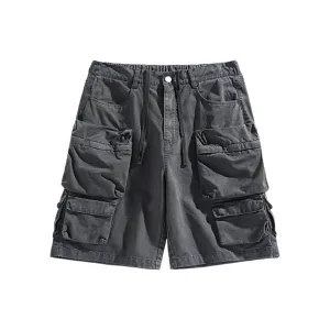 Multi cargo pocket twill short
