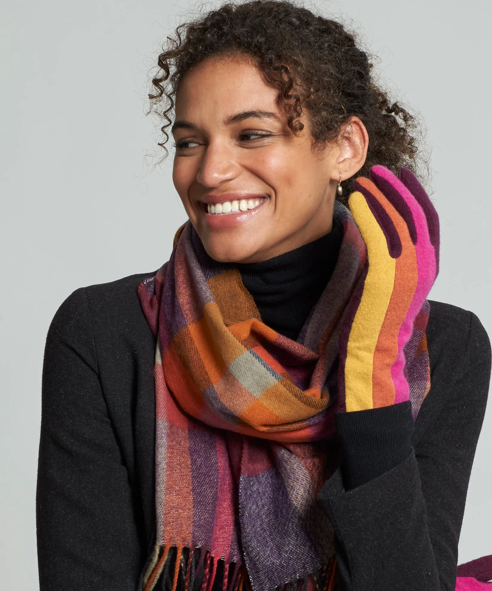 Multicolor Plaid Muffler