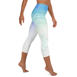 Namaste High Waist Womens Yoga Capri Leggings