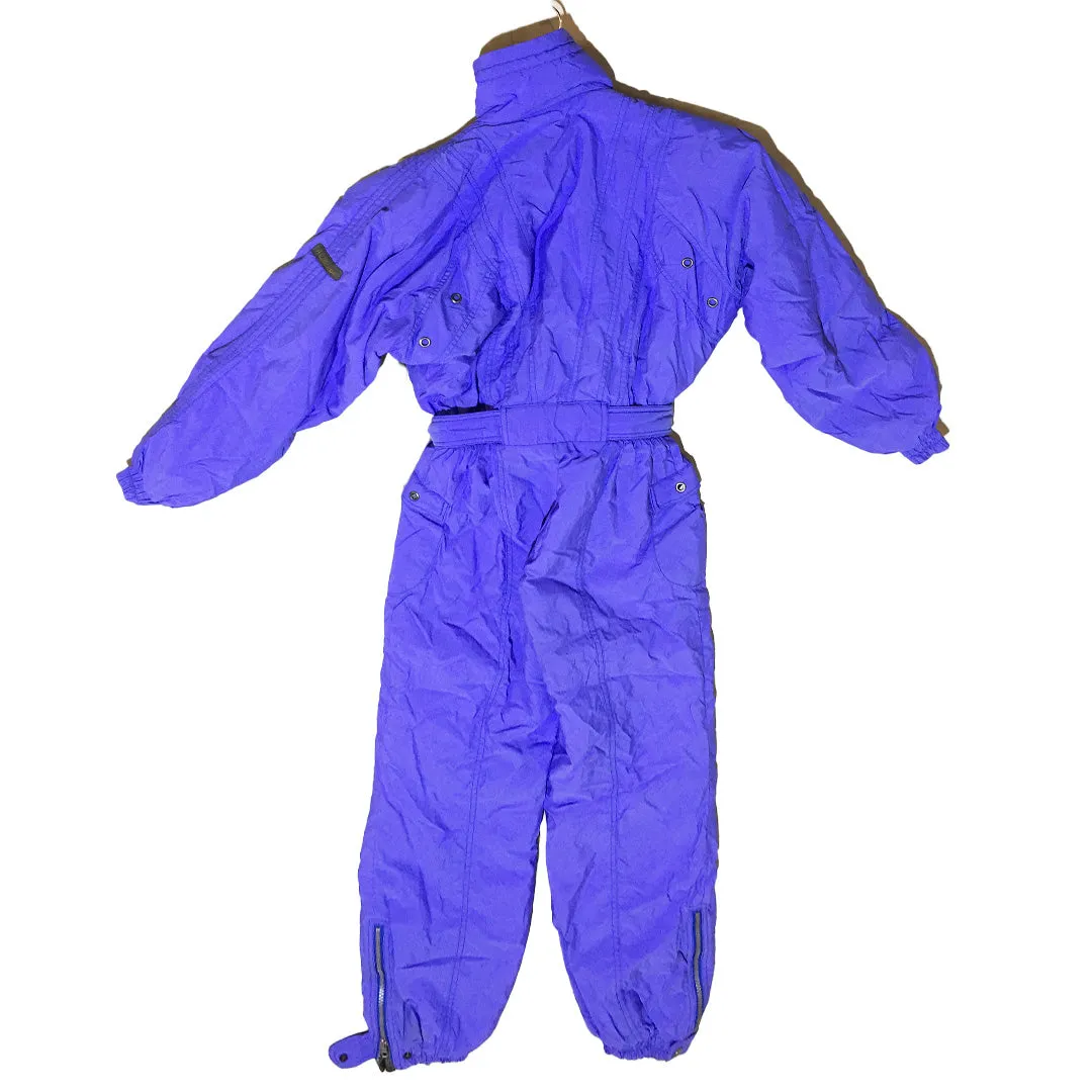 Neon Blue Ski Suit