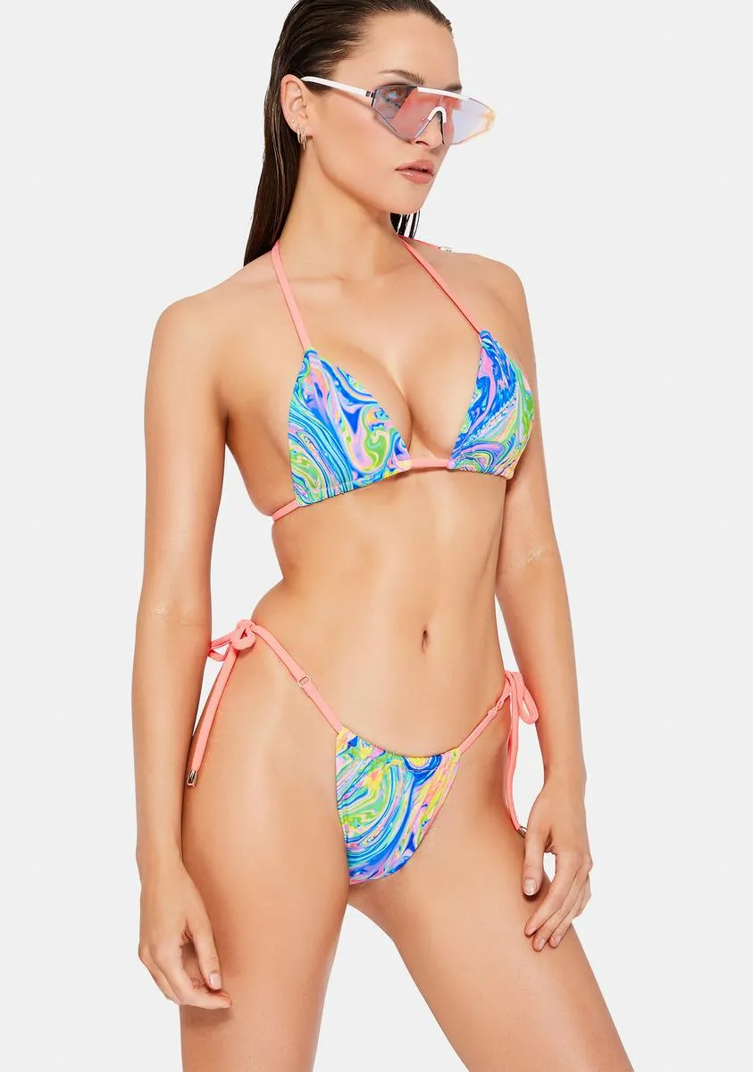 Neon Paint Bikini Set