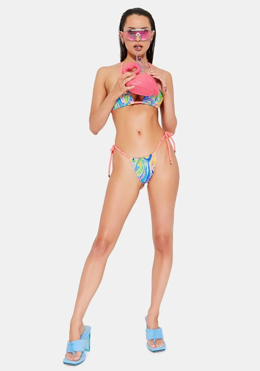 Neon Paint Bikini Set