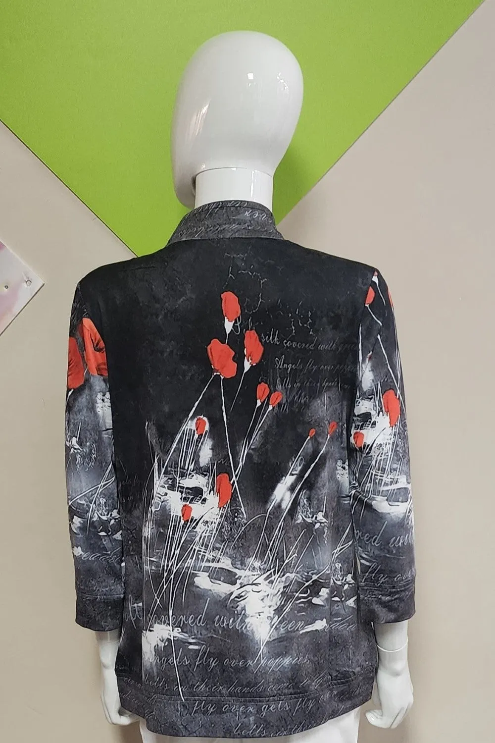 New Label Jacket 88556-BR Black/Red