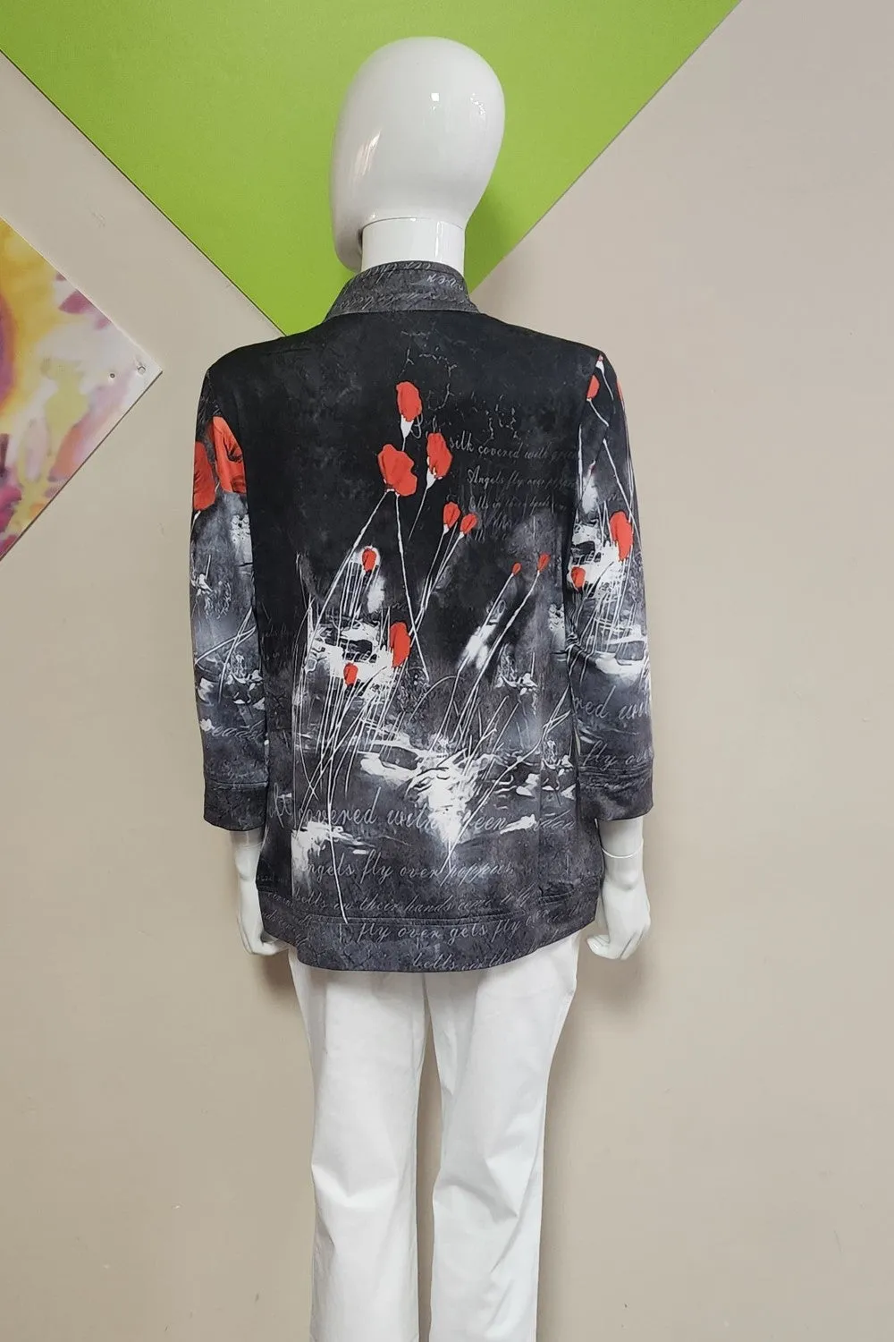 New Label Jacket 88556-BR Black/Red
