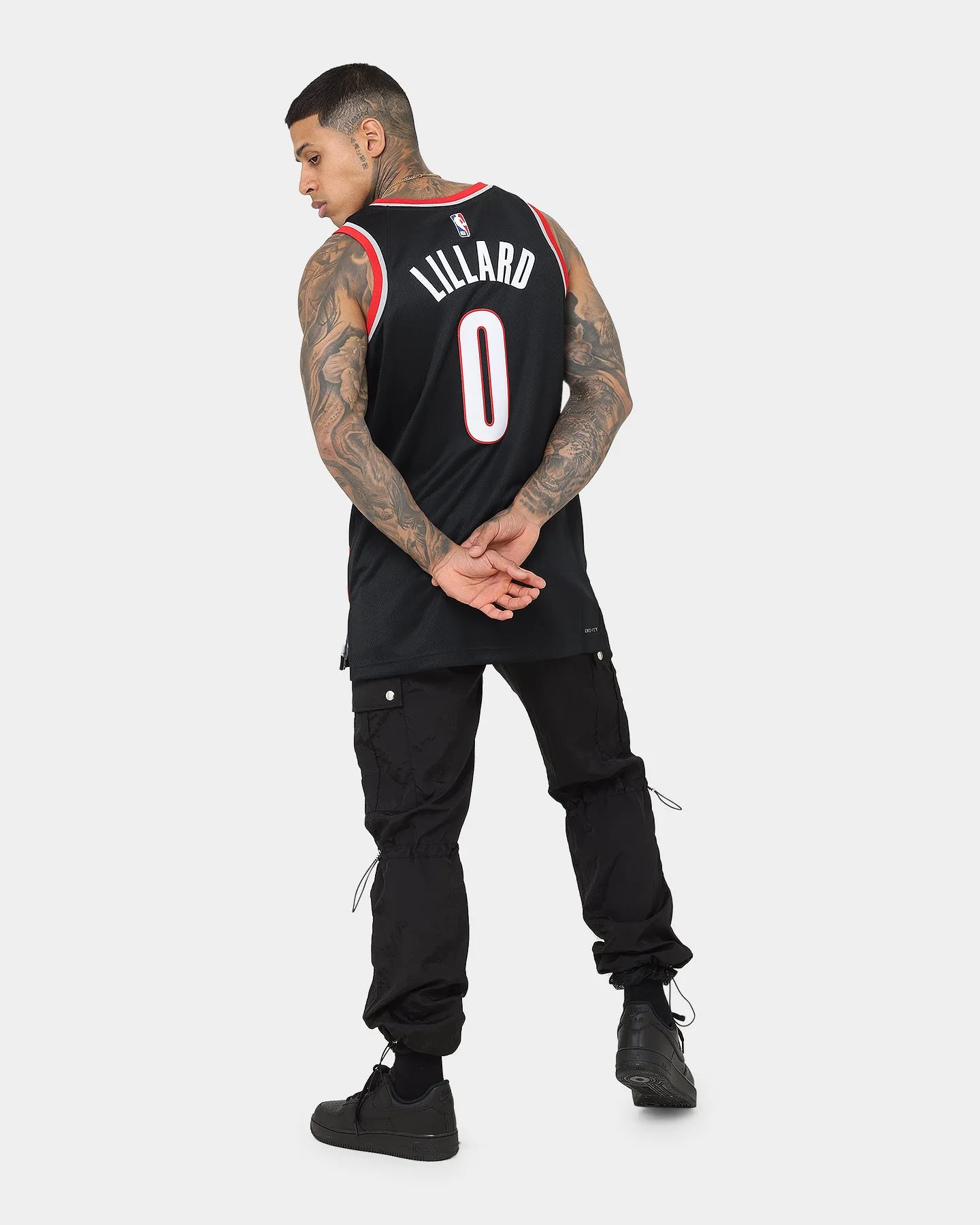 Nike Portland Trail Blazers Damian Lillard #0 Icon Swingman Jersey Black