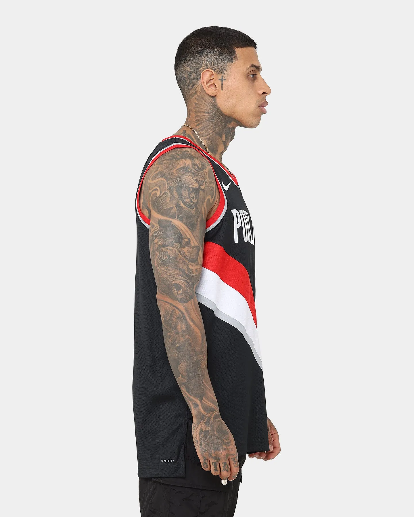 Nike Portland Trail Blazers Damian Lillard #0 Icon Swingman Jersey Black