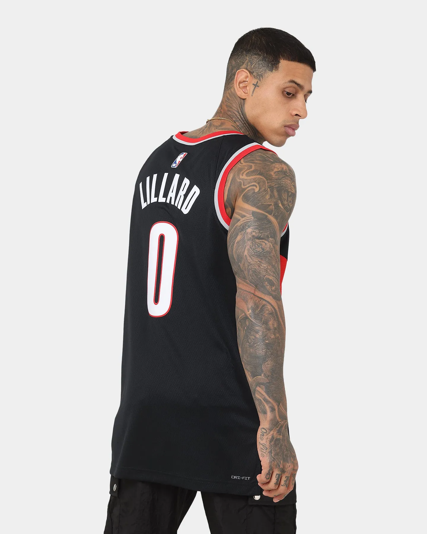 Nike Portland Trail Blazers Damian Lillard #0 Icon Swingman Jersey Black