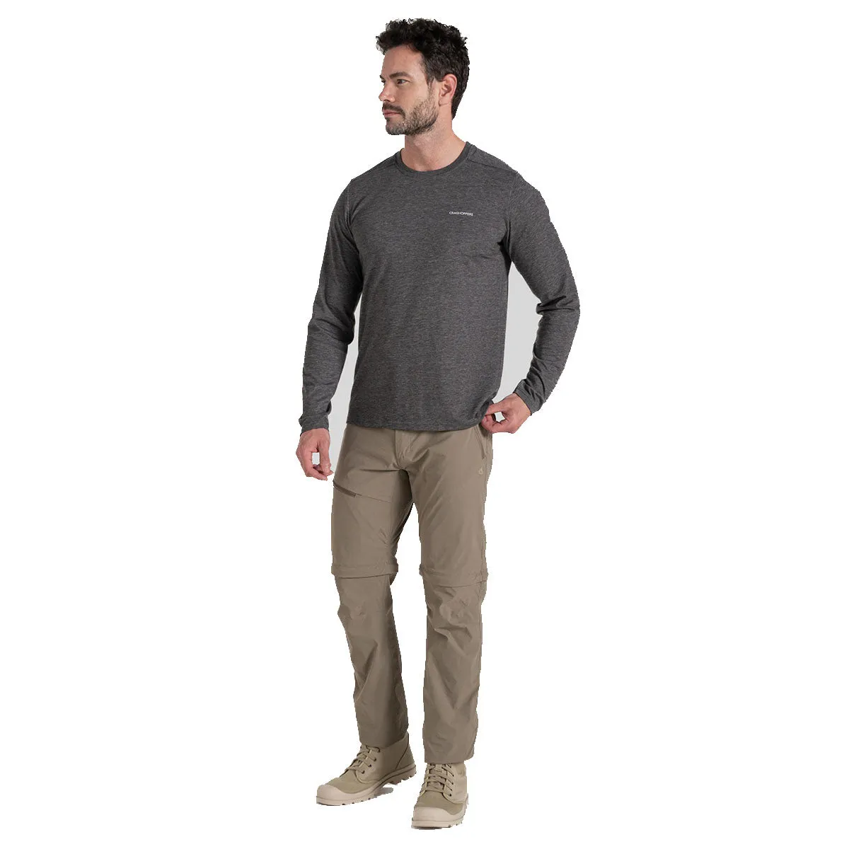 NosiLife Pro Convertible Trouser III - Pebble - Regular Leg