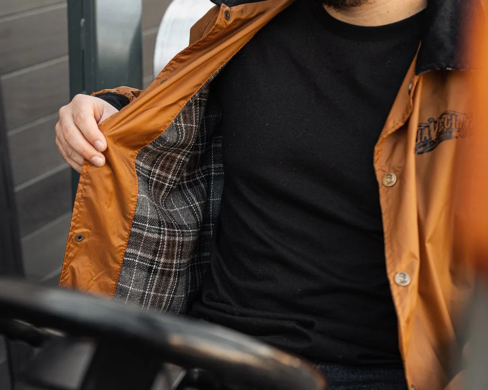 OG Flannel Lined Windbreaker - Orange