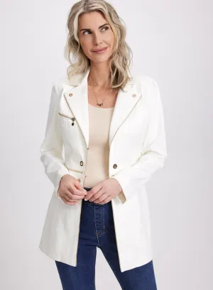 Open-Front Redingote Jacket