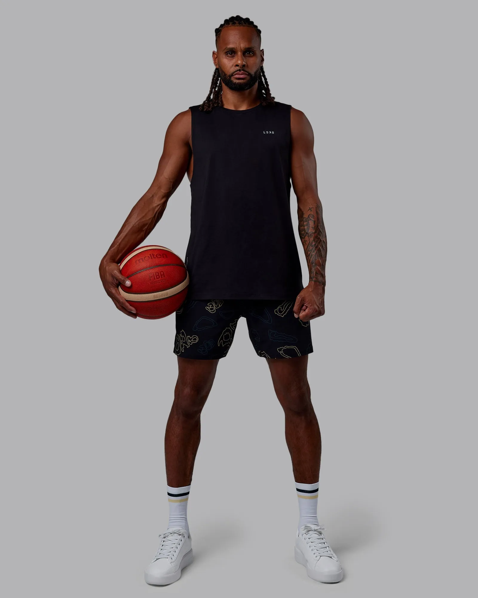 Patty Mills Perform VapourFLX Muscle Tank - Black Reflective