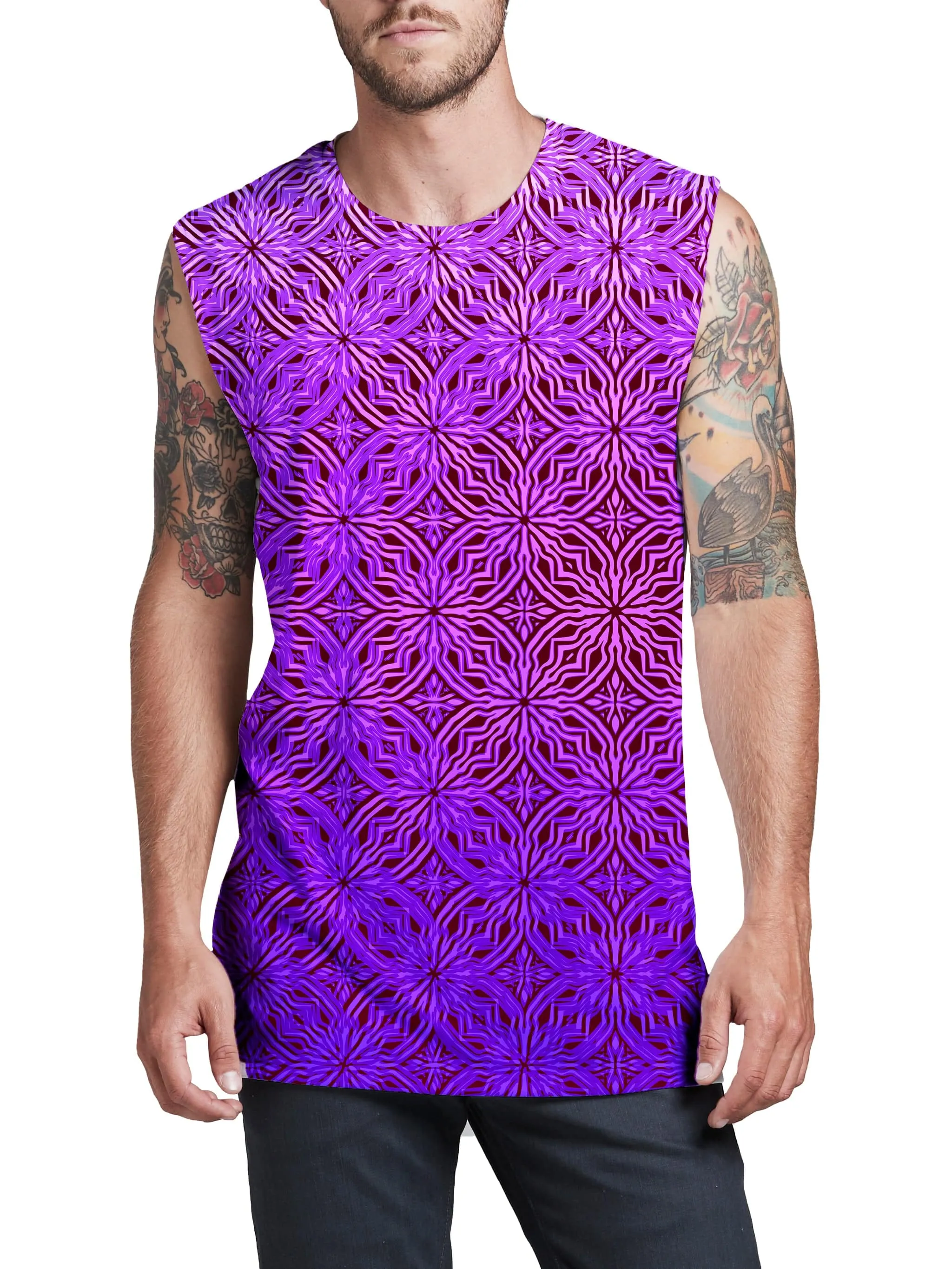 Psy Mosik Magenta Men's Muscle Tank