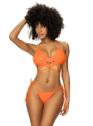 Rachel Playful Ribbed Two Piece Bikini Set