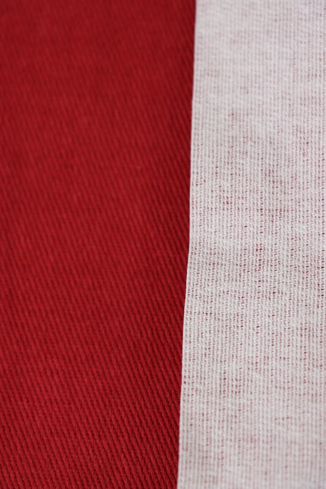Red Double Sided Cotton Twill