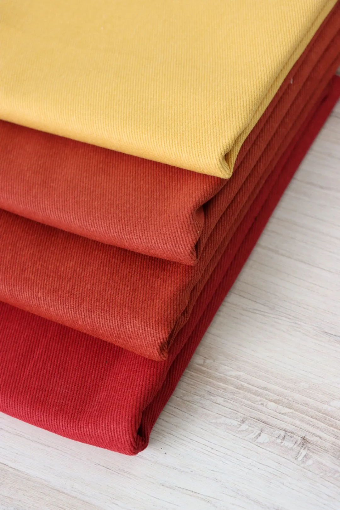Red Double Sided Cotton Twill