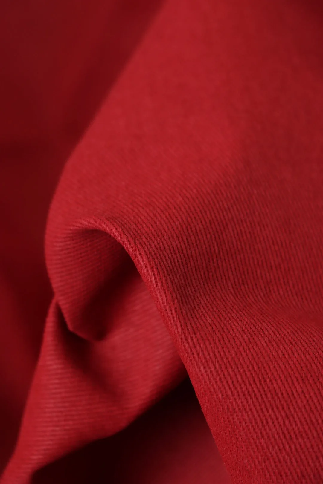 Red Double Sided Cotton Twill