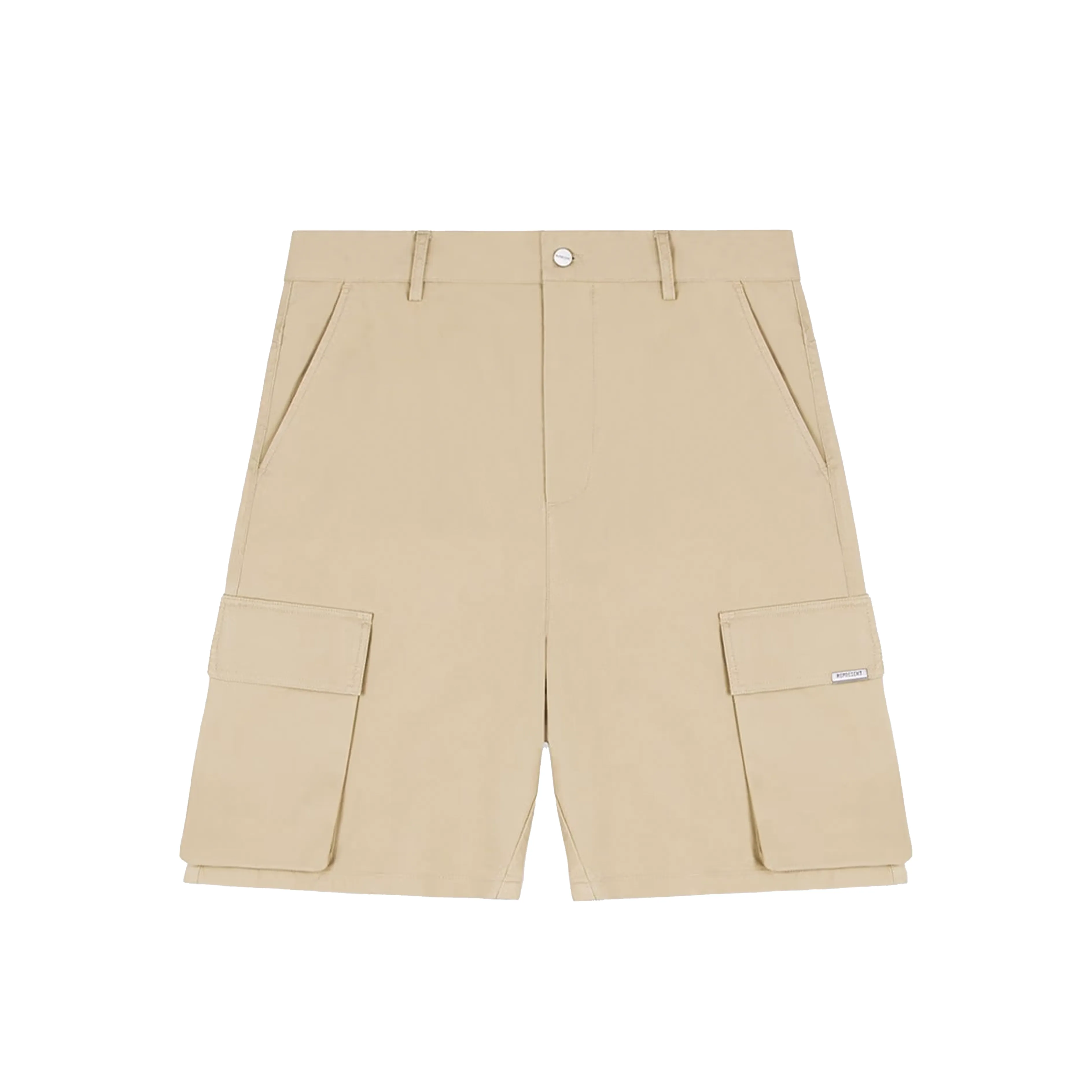 Represent Baggy Cotton Cargo Short Sandstone