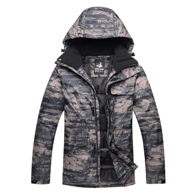 SAENSHING Ski / Snowboarding Set - Black Camo - Mens
