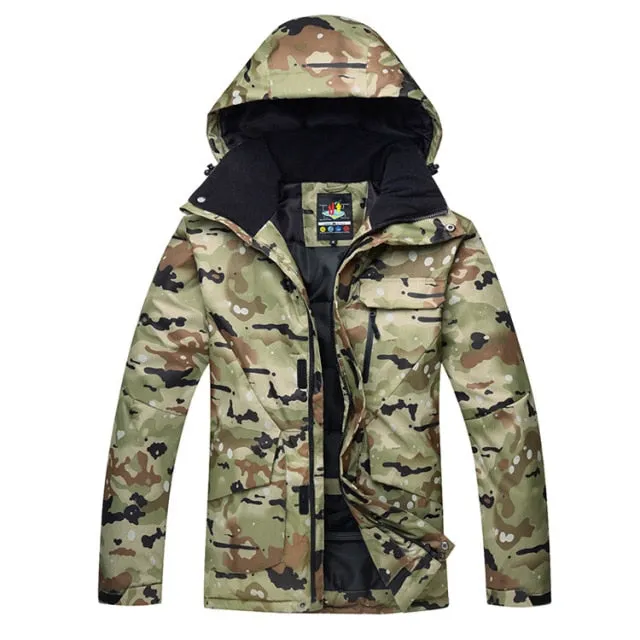 SAENSHING Ski / Snowboarding Set - Black Camo - Mens
