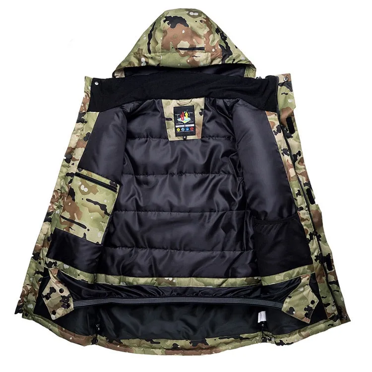 SAENSHING Ski / Snowboarding Set - Black Camo - Mens