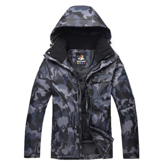 SAENSHING Ski / Snowboarding Set - Black Camo - Mens