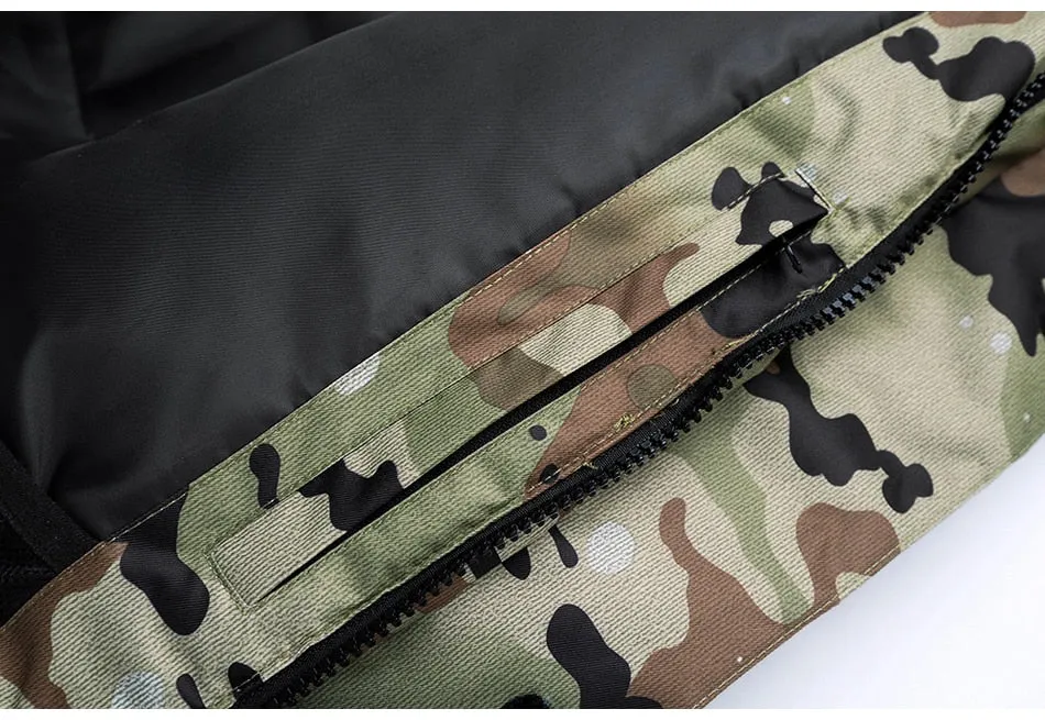 SAENSHING Ski / Snowboarding Set - Black Camo - Mens