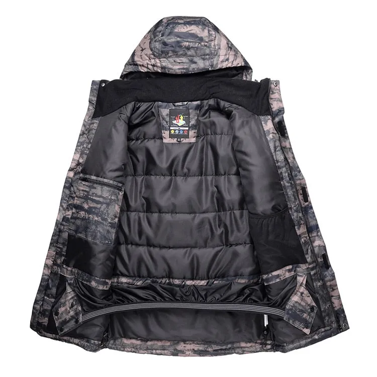 SAENSHING Ski / Snowboarding Set - Black Camo - Mens