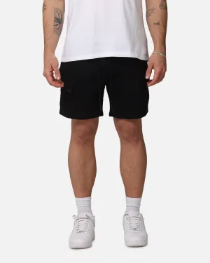 Saint Morta Worldwide Sweat Cargo Shorts Black