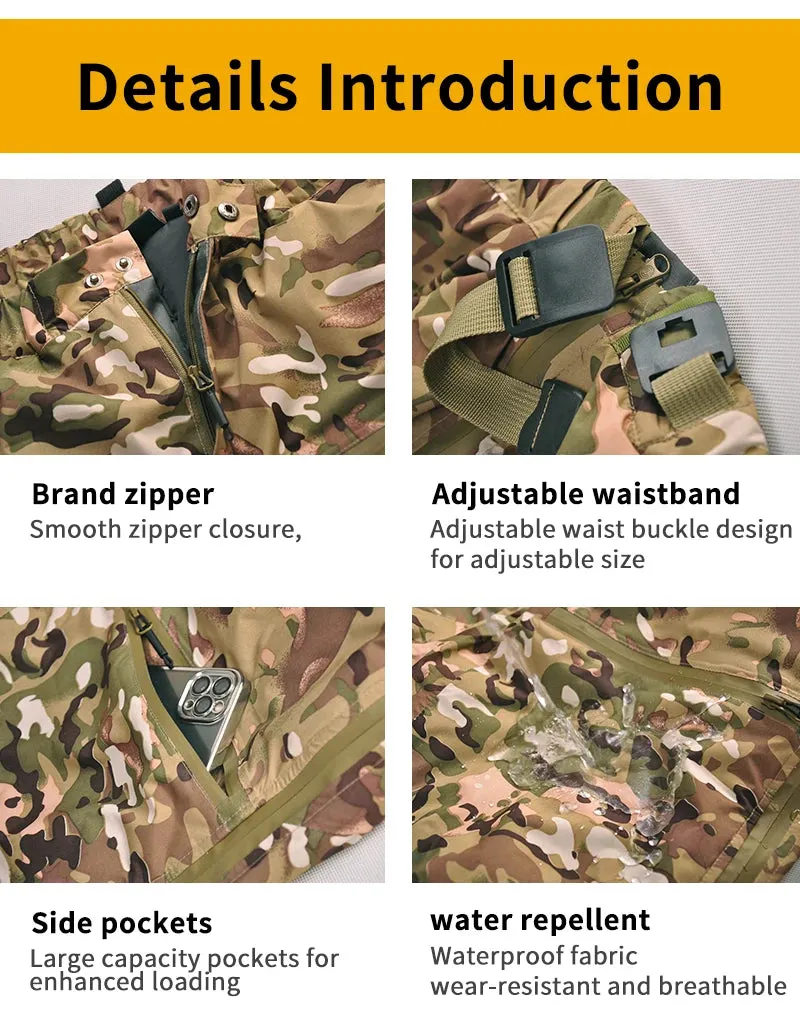 SAMCOP Thick Ski Pants Camo - Mens