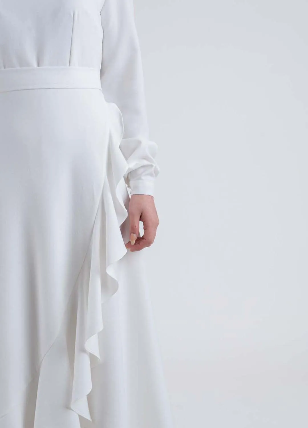 Sarong  White dress-Modesty Fashion