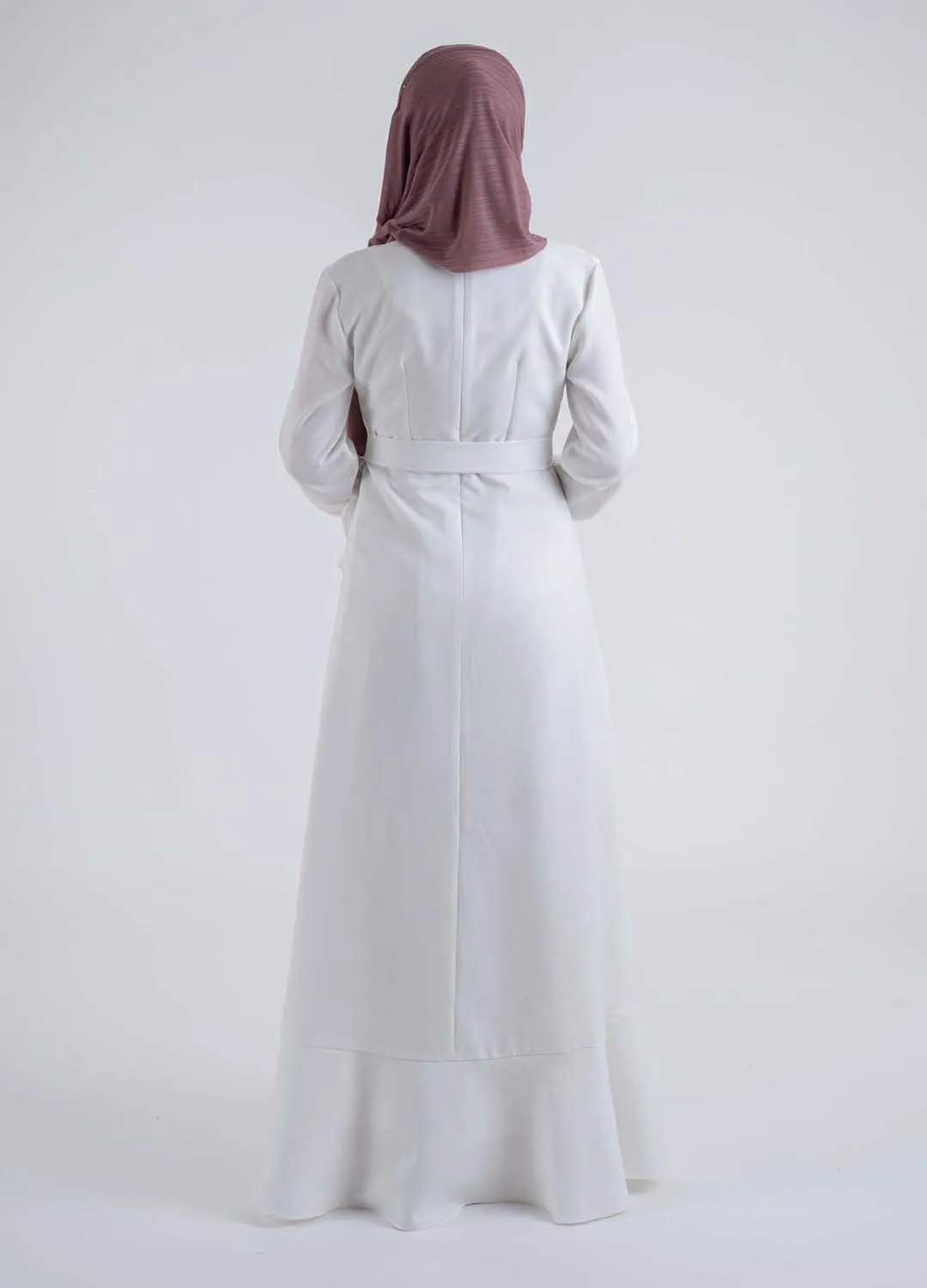 Sarong  White dress-Modesty Fashion