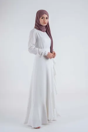 Sarong  White dress-Modesty Fashion