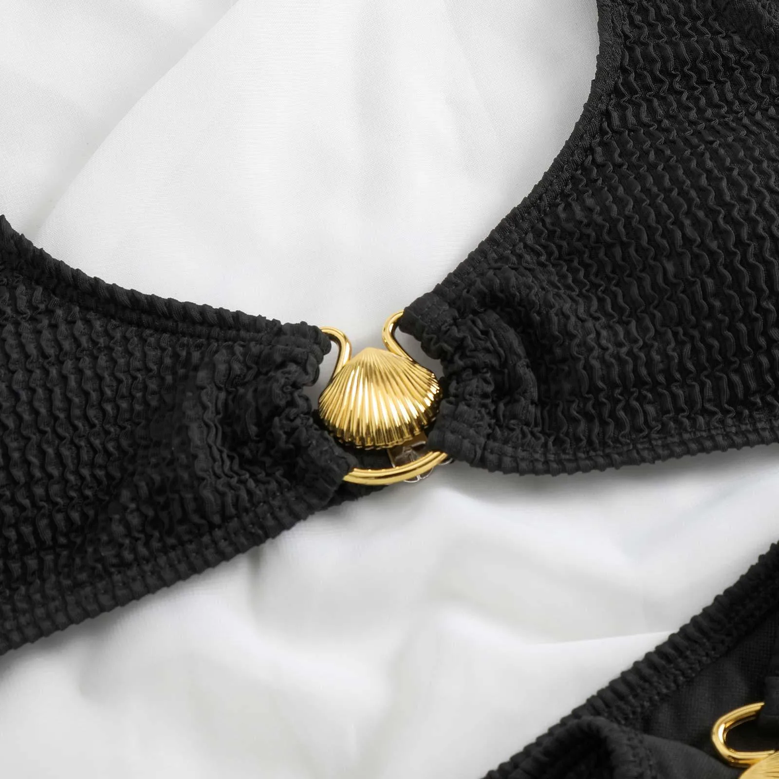 Shell Decoration Shoulder Bikini Sets