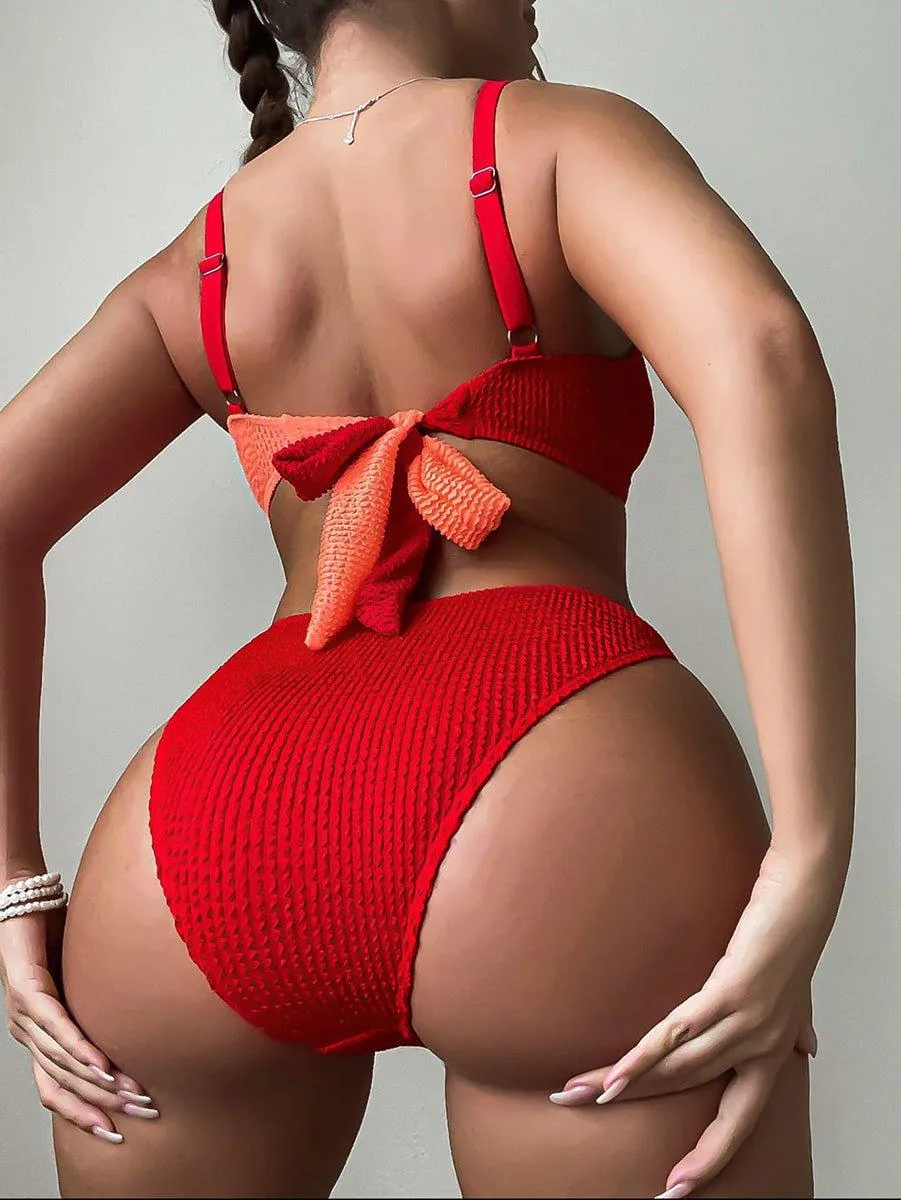 Shell Decoration Shoulder Bikini Sets