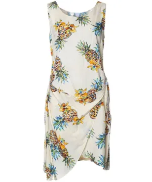 Short Sarong Dress Golden Pineapples