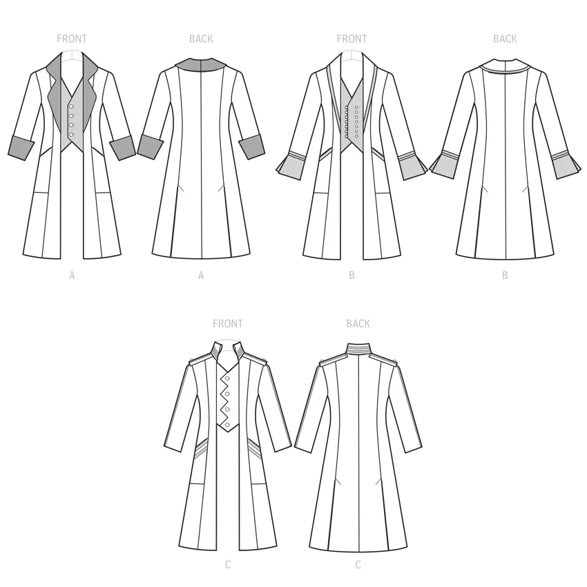 Simplicity sewing pattern 9630 Men's Costume Coats
