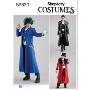 Simplicity Sewing Pattern S9630 Men's Costume Coats