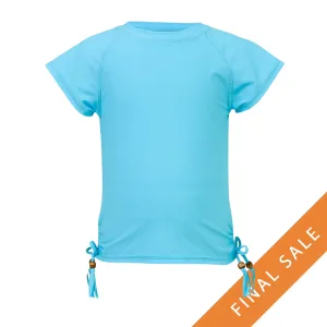 Snapper Rock Girls Short Sleeves Rash Top G10103S - Light Blue