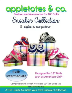 Sneaker Collection Sewing Patterns for 18 Inch Dolls