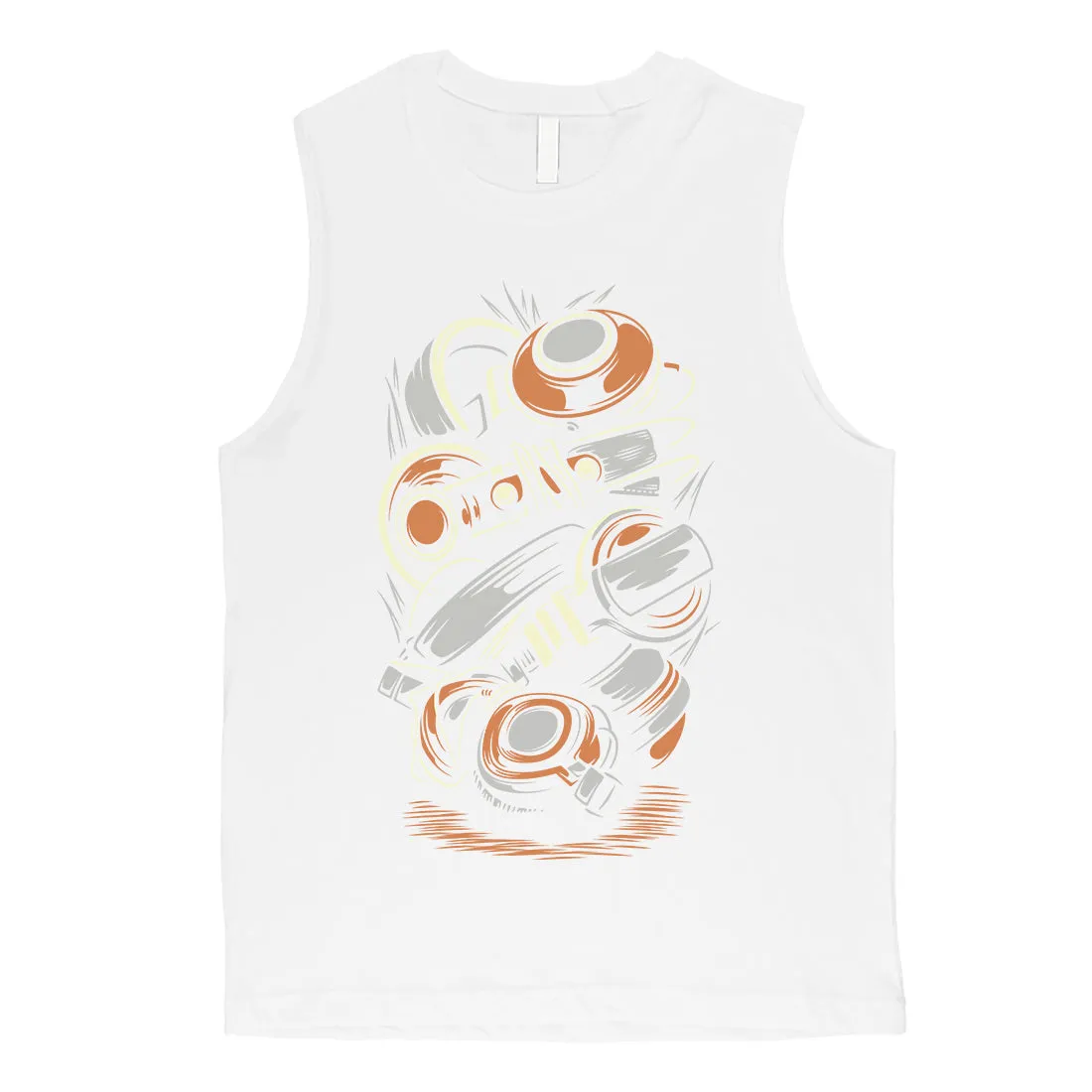 Stacked Headphones Mens Muscle Shirt