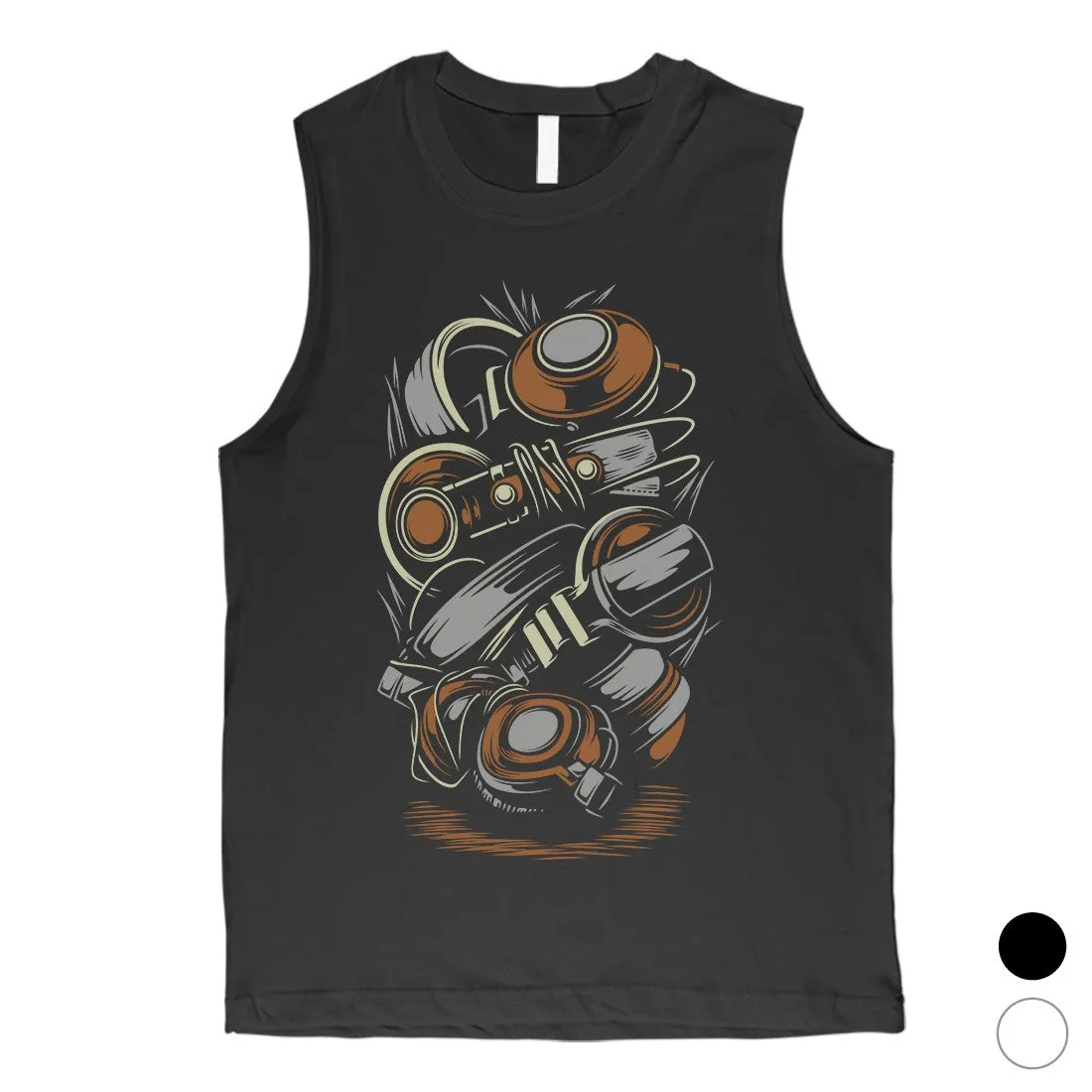 Stacked Headphones Mens Muscle Shirt